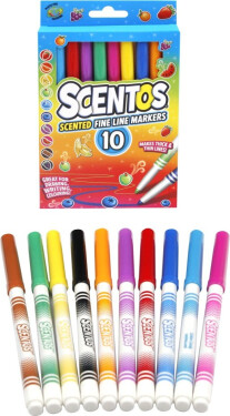 Fixy voňavé Scentos tenké 10 ks
