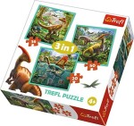 Trefl Puzzle Neobyčejný svět dinosaurů 3v1