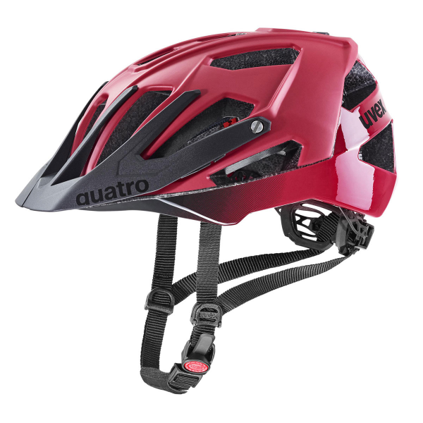 Cyklistická helma Uvex QUATRO CC, Dark Red BlackMat