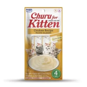 Inaba Churu Kitten kuře / Pamlsky pro koťata / masové pyré / 4 x 14 g
