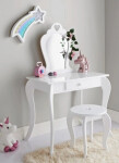 DumDekorace Moderní dětský toaletní stolek v bílé barvě
