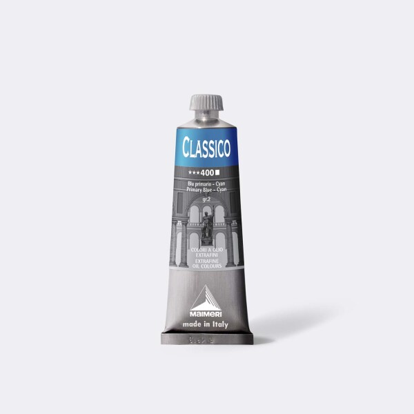 Olejová barva Maimeri Classico oil 60 ml - modrá základní cyan 400