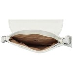 Dámské koženkové crossbody s klopou Debora, bílá