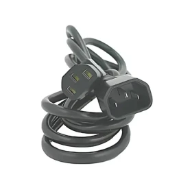 Logo černá / Napájecí kabel / prodlužovací / C13 - C14 / 2 m / VDE (65924)