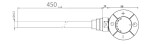 AQUALINE - Topná tyč s termostatem, rovný kabel, 500 W, chrom LT67445
