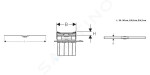 GEBERIT - CleanLine Nerezový sprchový kanálek 20, 300-900 mm, leštěná/kartáčovaná ocel 154.450.KS.1