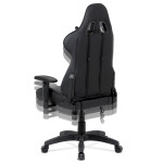 Kancelářská židle houpací mech., černá koženka, plast. kříž