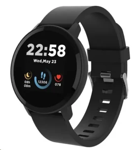 CANYON Lollypop SW-63 černá / Chytré hodinky / 1.3 TFT / snímač tepu / BT 5.0 / IP68 / Canyon Life / Android a iOS (CNS-SW63BB)