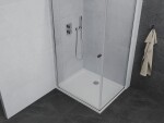 MEXEN/S - Pretoria sprchový kout 90x110, transparent, chrom + sprchová vanička včetně sifonu 852-090-110-01-00-4010