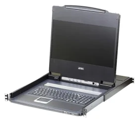 ATEN Console 17,3" LCD FullHD černá / KVM konzole / DVI/HDMI / USB / rack 19" 1U / klávesnice, touchpad (CL6700MW-ATA-2XK06UG)