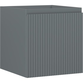 MEXEN/S - Rivel koupelnová skříňka pod umyvadlo 45, 1 šuplík, reliéf , grafit mat 91A20-04547-1-BF66