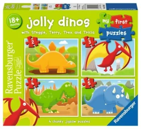 Ravensburger Moje první puzzle Veselí dinosauři 2/3/4/5 dílků