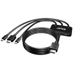 Renkforce RF-3301134 DVI / VGA adaptér [1x DVI zástrčka 24+1pólová - 1x VGA zásuvka] černá s feritovým jádrem, pozlacené