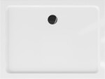 MEXEN/S - Flat sprchová vanička obdélníková slim 130 x 90, bílá + černý sifon 40109013B