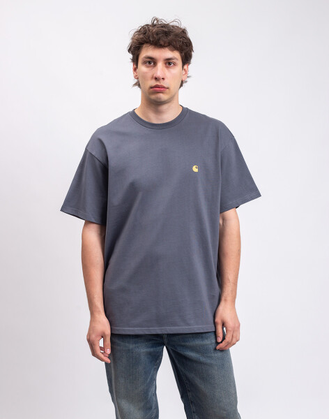 Tričko Carhartt WIP S/S Chase T-Shirt Styx/Gold