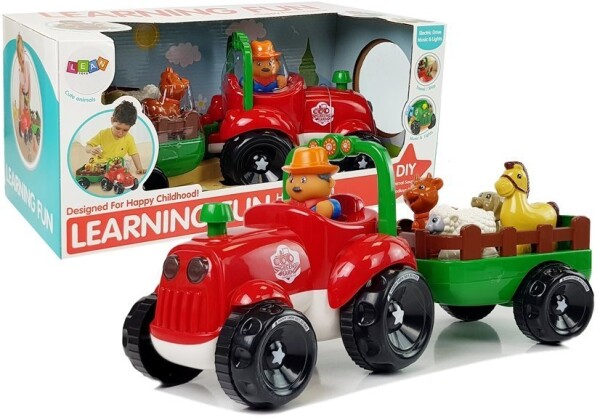 Mamido Traktor s přívěsem a zvířátky