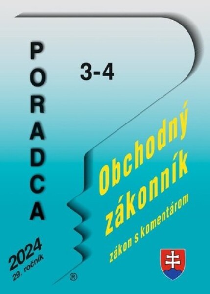 Poradca 3-4/2024 Obchodný zákonník komentárom