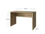ARTEN (NANO Systems s.r.o.) PC stůl DOORSET-120 (Dub navarra) PC-STUL-DOORSET-120