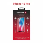 SWISSTEN FULL GLUE, COLOR FRAME, CASE FRIENDLY PRO APPLE IPHONE 15 PRO 8595217483439