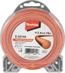 Makita E-02749 Struna nylonová kulatá 2.4mm 15m oranžová (E-02749)