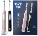 Oral-B Pro 1 Duo Cross Action Black-Pink / Elektrický zubní kartáček / 3 režimy / časovač (8001090915191)