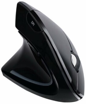 Adesso iMouse E90 černá / bezdrátová vertikální ergonomická myš / pro leváky / 1600DPI / 6 tlačítek / 2.4GHz (iMouse E90)