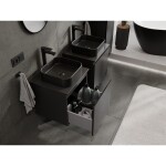 MEXEN/S - Orio koupelnová skříňka pod umyvadlo 50, 1 šuplík, černá mat 91A10-05047-1-BF71