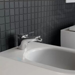 IDEAL STANDARD - Conca Tap Bidetová baterie s výpustí, Magnetic Grey BC760A5