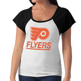 47 Brand Dámské tričko Philadelphia Flyers Big Time Slim Fit Raglan T-Shirt Velikost: