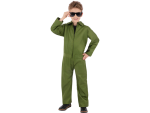Smiffys.com Dětský kostým - kombinéza zelená Velikost: 7-9 let