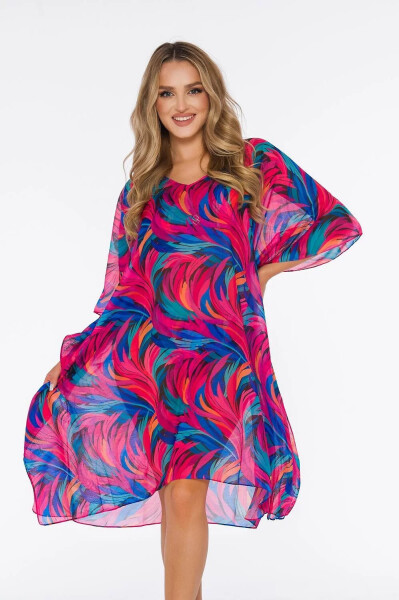 Dámské pareo 15 D83T- 42 růžové - Self UNI