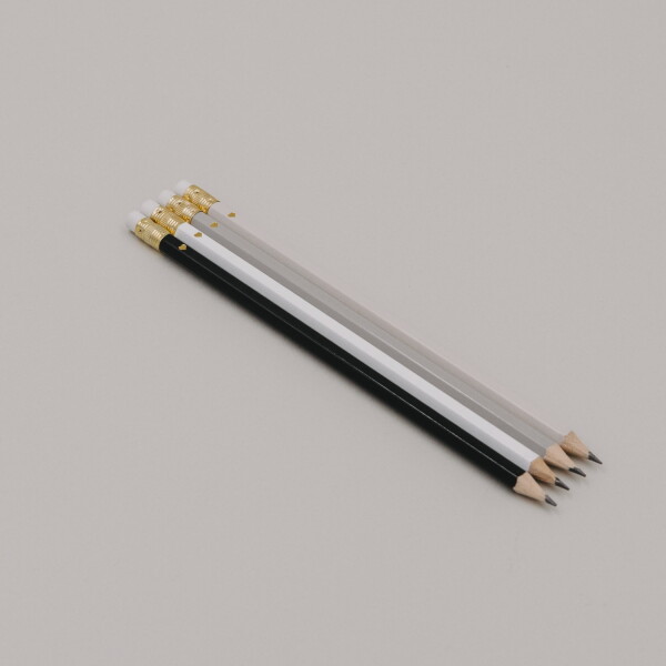 Eulenschnitt Sada tužek Heart Cream – set 4 ks, béžová barva, dřevo