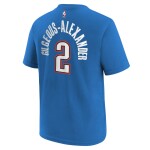 Nike Dětské tričko Oklahoma City Thunder NBA Shai Gilgeous-Alexander #2 OKC Thunder Player T-Shirt Modrá (YOUTH)