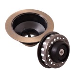 RAV Slezák - Výpusť dřezová 6/4", Stará mosaz (Bronz) MD0819SM MD0819SM