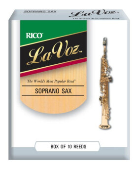 Rico RIC10MS La Voz - Soprano Saxophone Reeds Medium Soft - 10 Box