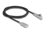 DeLock kabel USB-A - USB-C 60 W 1 m černá/stříbrná / Kabel / USB 2.0 / Quick Charge 3.0 (80766)