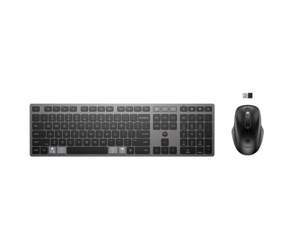 HP 720 Multi-Device Rechargeable Wireless Keyboard and Mouse Combo 9T5A9AA#BCM EDF_1228047