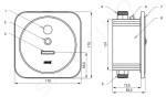 SANELA - Automaty Ovládání sprchy pomocí RFID žetonu, pro 1 druh vody, síťové napájení, matný nerez SLZA 35