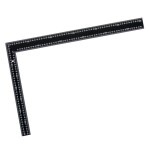 LEVIOR 14411 Úhelník černý, 600 x 400mm, ocel