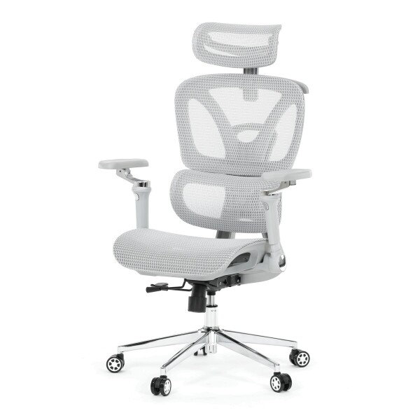 Kancelářská židle, synchronní mechanismus, šedá síťovina, KA-B2361 GREY