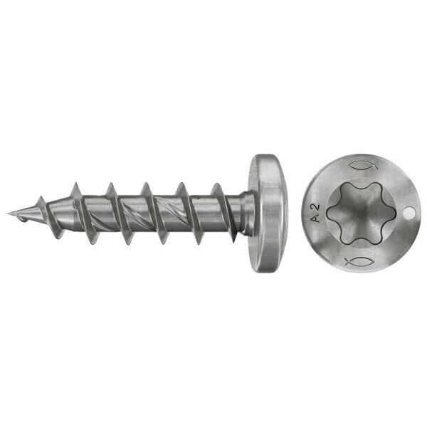 Fischer 574096 šrouby do dřevotřísky 3.5 mm 20 mm TX Nerezová ocel 200 ks