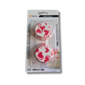 Dortisimo Košíčky na muffiny Srdíčka a ornamenty (50 ks)