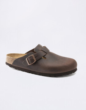 Birkenstock Boston Oiled Leather Dark Brown 42