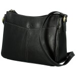 Luxusní dámská kožená crossbody kabelka Katana Renisla, černá