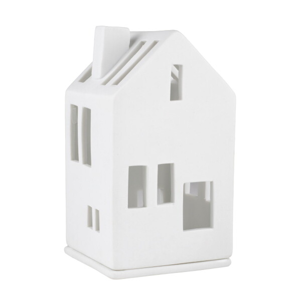 Räder Porcelánový svícen domeček Residential, bílá barva, porcelán