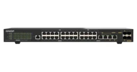 QNAP QSW-M2130P-2C2S26T / Switch / 24x 2,5GbE / 2x 10GbE SFP+ / 2x 10GbE RJ45 / 2x 10GbE Combo / PoE++ 375W / Řízený L2 (QSW-M2130P-2C2S26T)