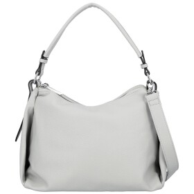 Trendy dámská koženková kabelka na rameno Magdalena, šedá