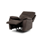 Polohovací křeslo, hnědá, látka vintage, TV-4092 BR3