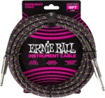 Ernie Ball Braided Instrument Cable Straight/Straight 18ft Purple Pyth