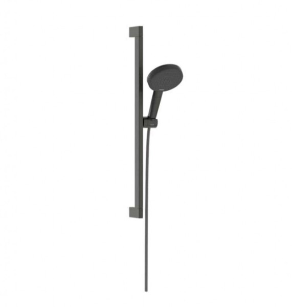 HANSGROHE - Raindance Alive Select S Set sprchové hlavice, tyče a hadice, 3 proudy, EcoSmart, kartáčovaný černý chrom 24600340